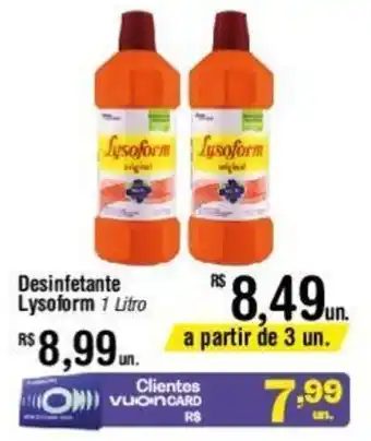 Fort Atacadista Desinfetante Lysoform 1 Litro oferta