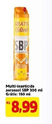Mercado Extra Multi-insecticida Aerossol SBP 300ml Gratis: 150ml oferta