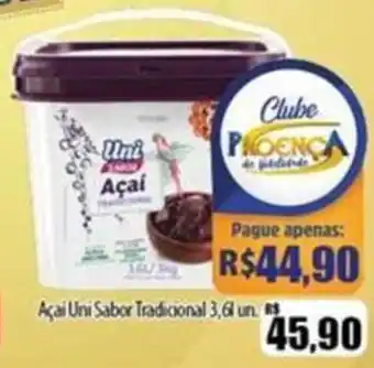 Proença Supermercados Açai Uni Sabor Tradicional 3,6l un. oferta