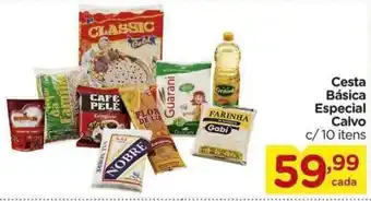Cesta Básica Especial Calvo c/10 itens