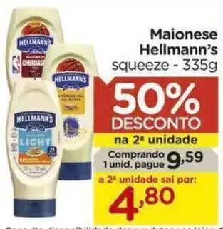 Carrefour Maionese Hellmann's squeeze - 335g oferta