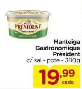 Carrefour Manteiga Gastronomique Président c/sal-pote - 380g oferta