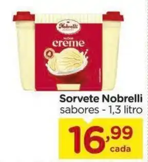Carrefour Sorvete Nobrelli sabores - 1,3 litro oferta