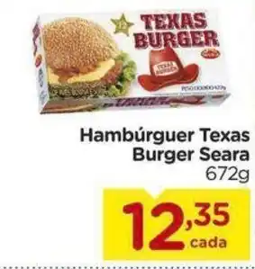 Carrefour Hambúrguer Texas Burger Seara 672g oferta