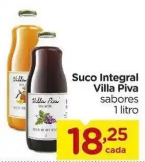 Carrefour Suco Integral Villa Piva sabores 1 litro oferta