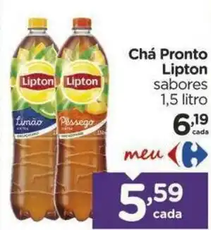 Carrefour Chá Pronto Lipton sabores 1,5 litro oferta