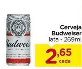 Carrefour Cerveja Budweiser lata - 269ml oferta