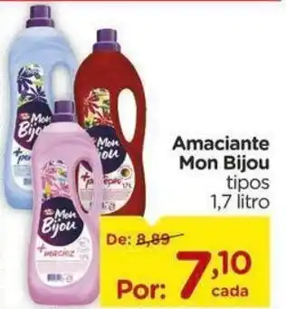 Carrefour Amaciante Mon Bijou tipos 1,7 litro oferta