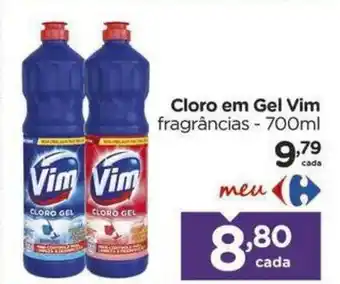 Carrefour Cloro em Gel Vim fragrâncias - 700ml oferta