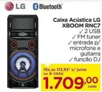 Carrefour Caixa Acústica LG XBOOM RNC7 oferta
