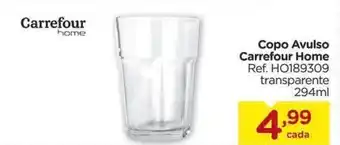 Copo Avulso Carrefour Home Ref. HO189309 transparente 294ml