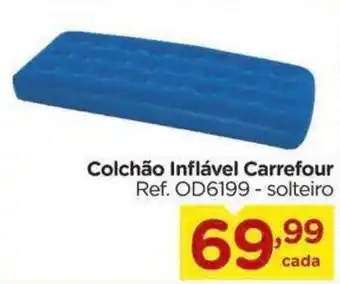 Carrefour Colchão Inflável Carrefour Ref. OD6199 - solteiro oferta