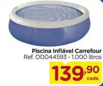 Carrefour Piscina Inflável Carrefour Ref. OD044593 - 1.000 litros oferta