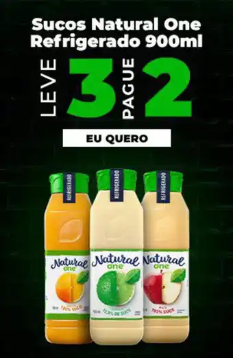Pão de Açúcar Sucos Natural One Refrigerado 900ml LEVE 3 PAGUE 2 oferta