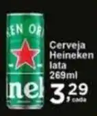 Rossi Supermercado Cerveja Heineken lata 269ml oferta