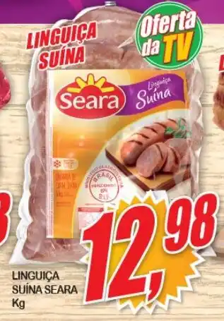 Vianense Supermercados LINGUIÇA SUÍNA SEARA Kg oferta