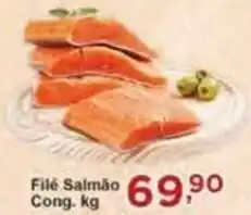 Rossi Supermercado Filé Salmão Cong. kg oferta