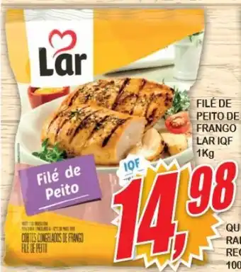 Vianense Supermercados FILÉ DE PEITO DE FRANGO LAR IQF 1Kg oferta