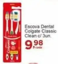 Rossi Supermercado Escova Dental Colgate Classic Clean c/ 3un oferta