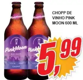 Vianense Supermercados CHOPP DE VINHO PINK MOON 600 ML oferta