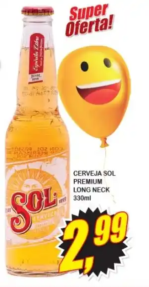 Vianense Supermercados CERVEJA SOL PREMIUM LONG NECK 330ML oferta