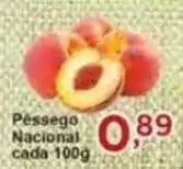 Rossi Supermercado Pessego Nacional cada 100g oferta