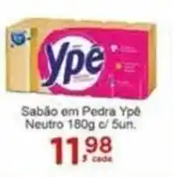 Rossi Supermercado Sabão em Pedra Ype Neutro 180g c/ 5un. oferta
