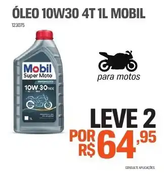 ÓLEO 10W30 4T 1L MOBIL