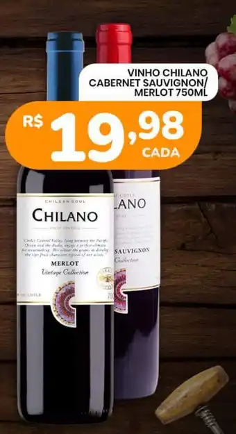VINHO CHILANO CABERNET SAUVIGNON/ MERLOT 750ML