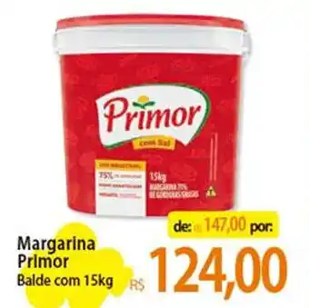 Atacadão Margarina Primor Balde com 15kg oferta