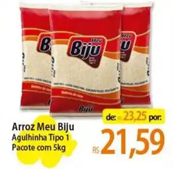 Atacadão Arroz Meu Biju Agulhinha Tipo 1 Pacote com 5kg oferta