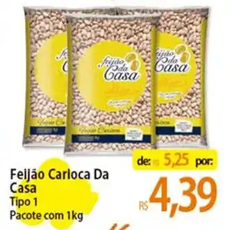 Atacadão Feijão Carioca Da Casa Tipo 1 Pacote com 1kg oferta