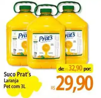 Suco Prat's Laranja Pet com 3L