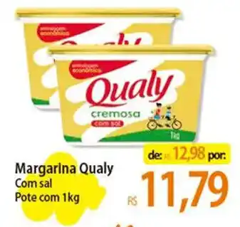 Atacadão Margarina Qualy Com sal Pote com 1kg oferta