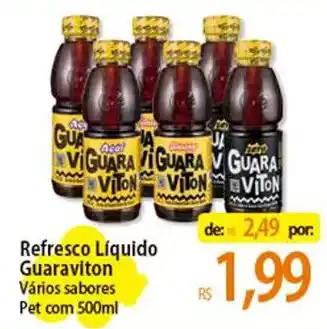 Atacadão Refresco Líquido Guaraviton Vários sabores Pet com 500ml oferta