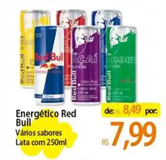 Atacadão Energético Red Bull Vários sabores Lata com 250ml oferta
