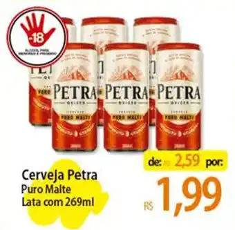 Atacadão Cerveja Petra Puro Malte Lata com 269ml oferta