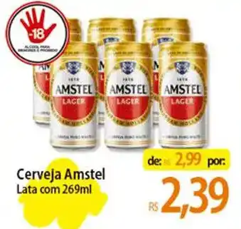 Atacadão Cerveja Amstel Lata com 269ml oferta