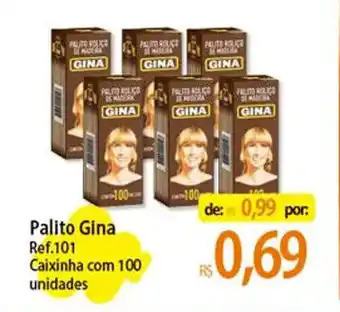 Palito Gina Ref.101 Caixinha com 100 unidades
