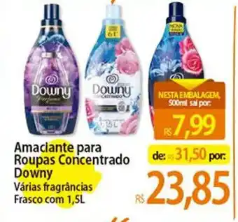 Atacadão Amaciante para Roupas Concentrado Downy Várias fragrâncias Frasco com 1,5L oferta