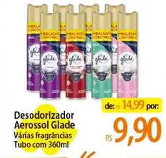 Atacadão Desodorizador Aerossol Glade Várias fragrâncias Tubo com 360ml oferta
