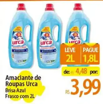 Atacadão Amaciante de Roupas Urca Brisa Azul Frasco com 2L oferta