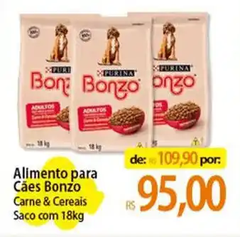 Atacadão Alimento para Cães Bonzo Carne & Cereais Saco com 18kg oferta