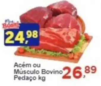 Rossi Supermercado Acém ou Músculo Bovino Pedaço kg oferta