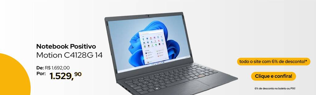 Commcenter Notebook Positivo Motion C4128G 14 oferta