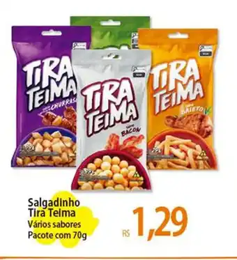 Atacadão Salgadinho Tira Telma Vários sabores Pacote com 70g oferta