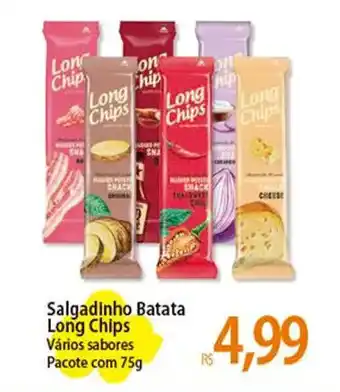 Atacadão Salgadinho Batata Long Chips Vários sabores Pacote com 75g oferta