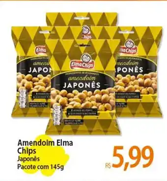 Atacadão Amendoim Elma Chips Japonês Pacote com 145g oferta