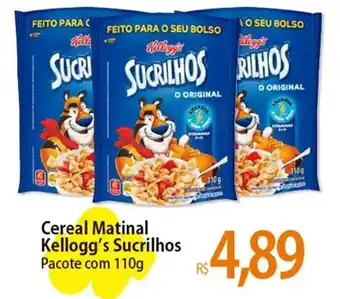 Cereal Matinal Kellogg's Sucrilhos Pacote com 110g