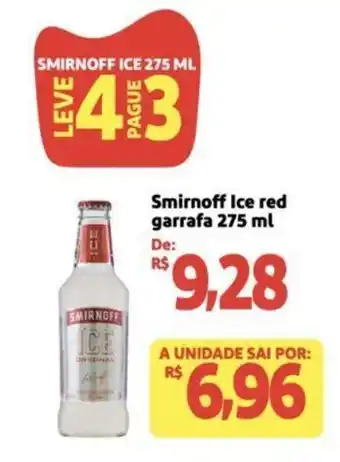 Extra Supermercado Smirnoff Ice red garrafa 275 ml oferta